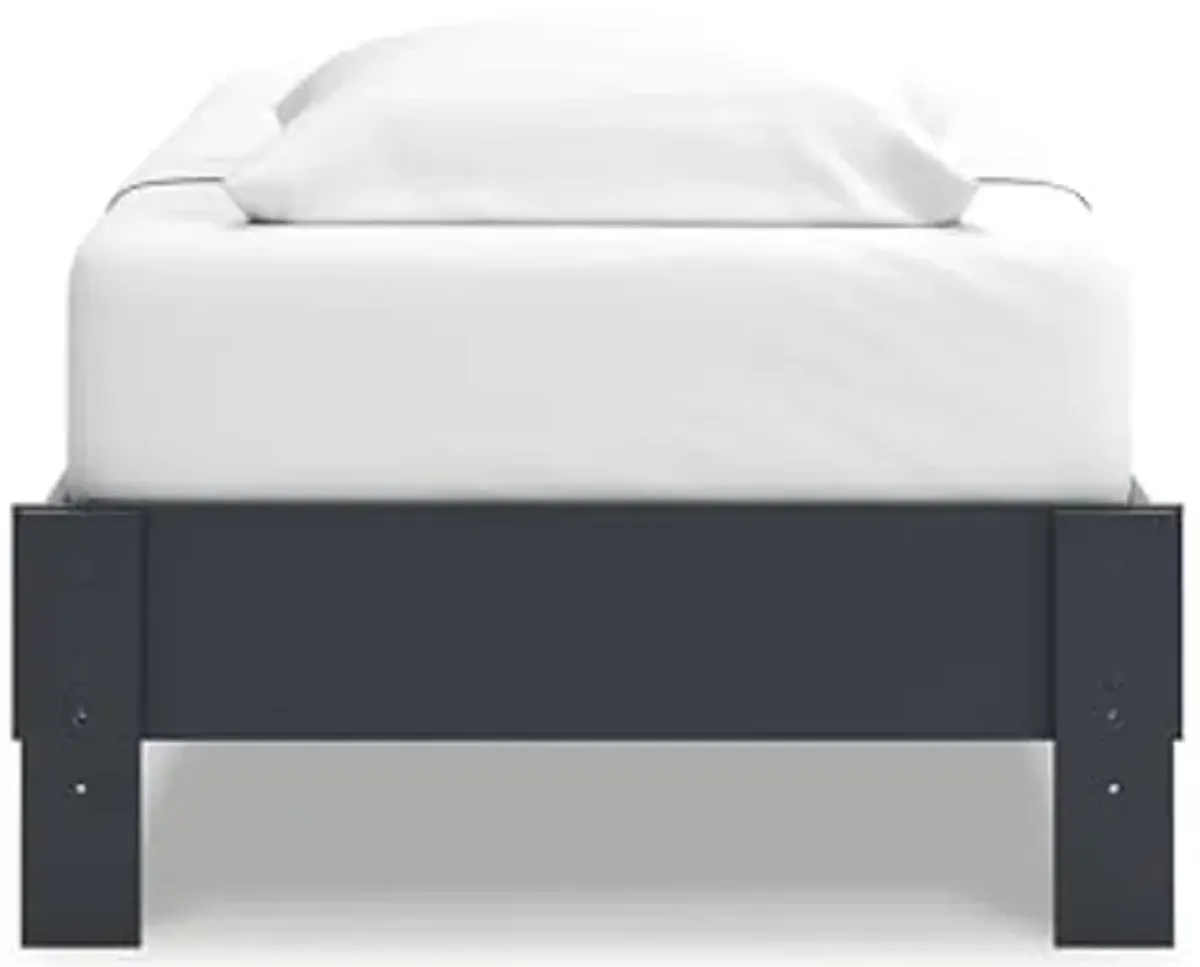 Signatue Design by Ashley Simmenfort Twin Platform Bed, Navy Blue