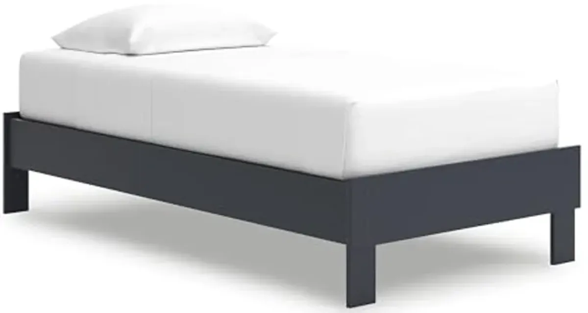 Signatue Design by Ashley Simmenfort Twin Platform Bed, Navy Blue