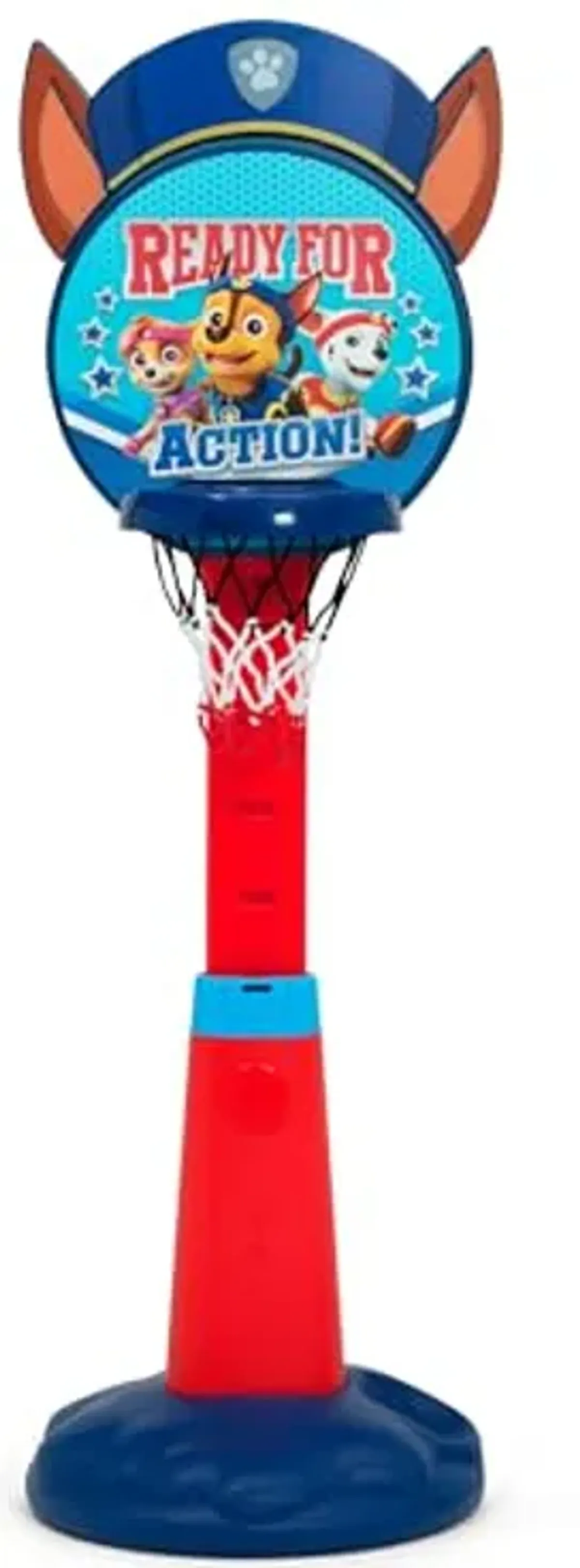 Delta Children PAW Patrol Plastic Basketball Set Includes Basketball Hoop, 1 Basketball and Ball Pump