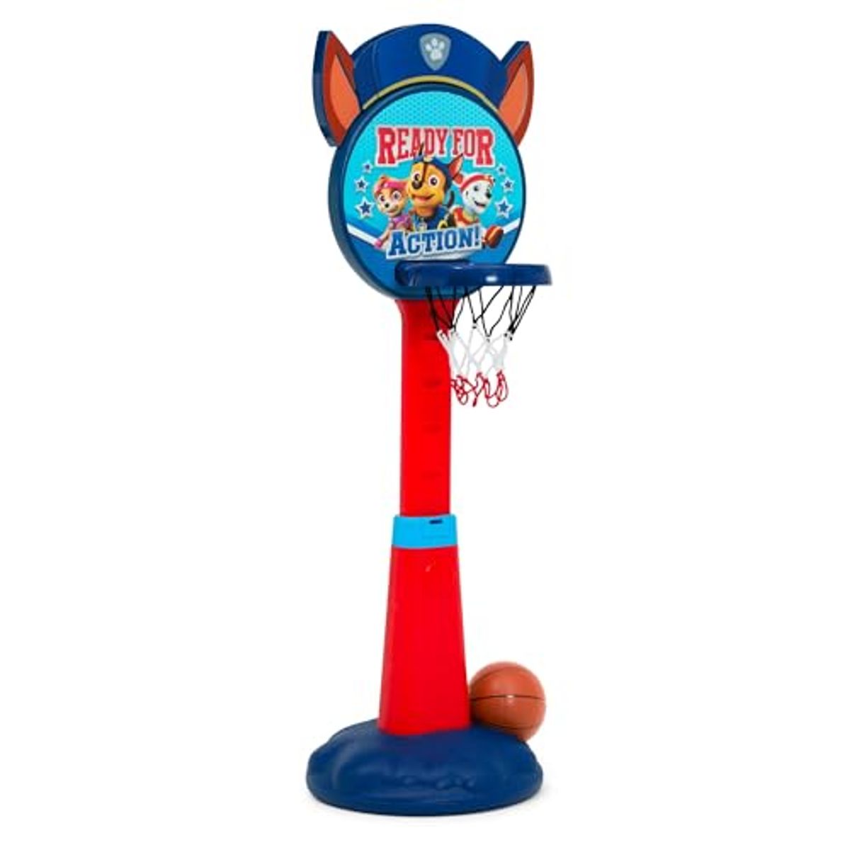 Delta Children PAW Patrol Plastic Basketball Set Includes Basketball Hoop, 1 Basketball and Ball Pump