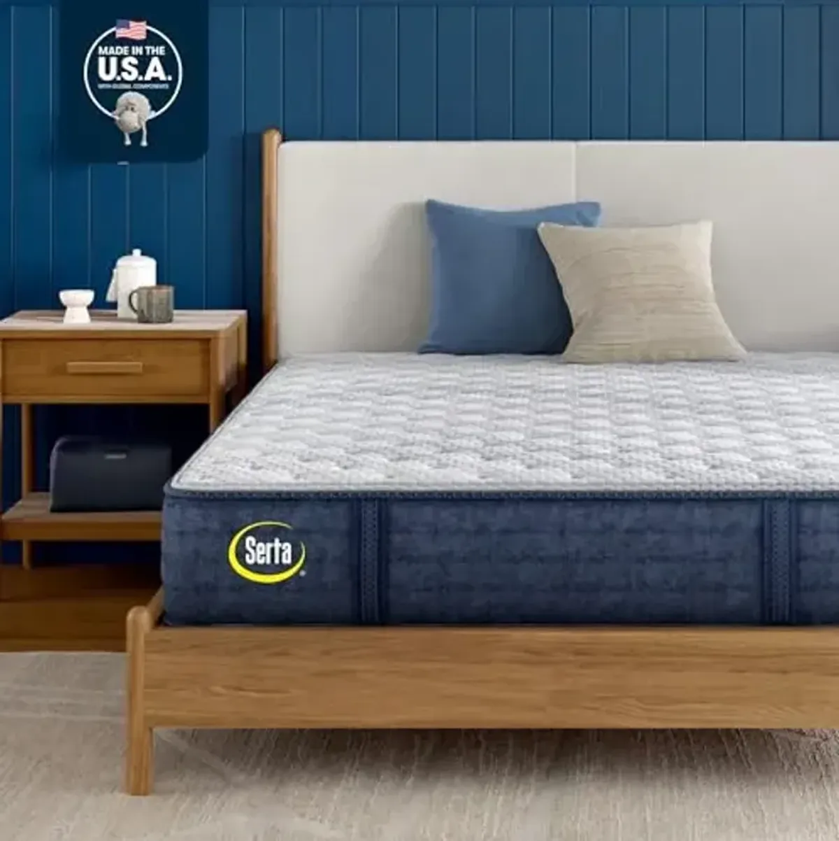 Serta iComfortPro - Ambrose 13" Firm King Latex Foam Mattress - Cooling System, 5 Support Zones, and Responsive Latex Foam - 100 Night Trial and CertiPUR-US Certified