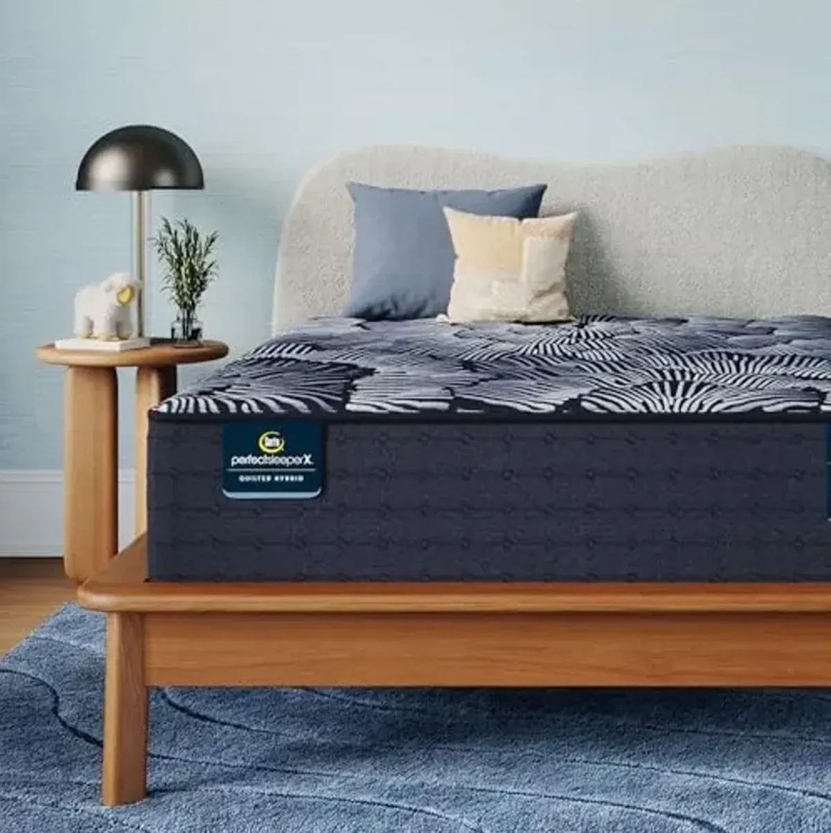 Serta Perfect Sleeper X - Excelled 14.25" Plush Full Quilted Hybrid Mattress - 5 Support Zones and Cooling Tech for a Restorative Sleep - 100 Night Trial, CertiPUR-US Certified