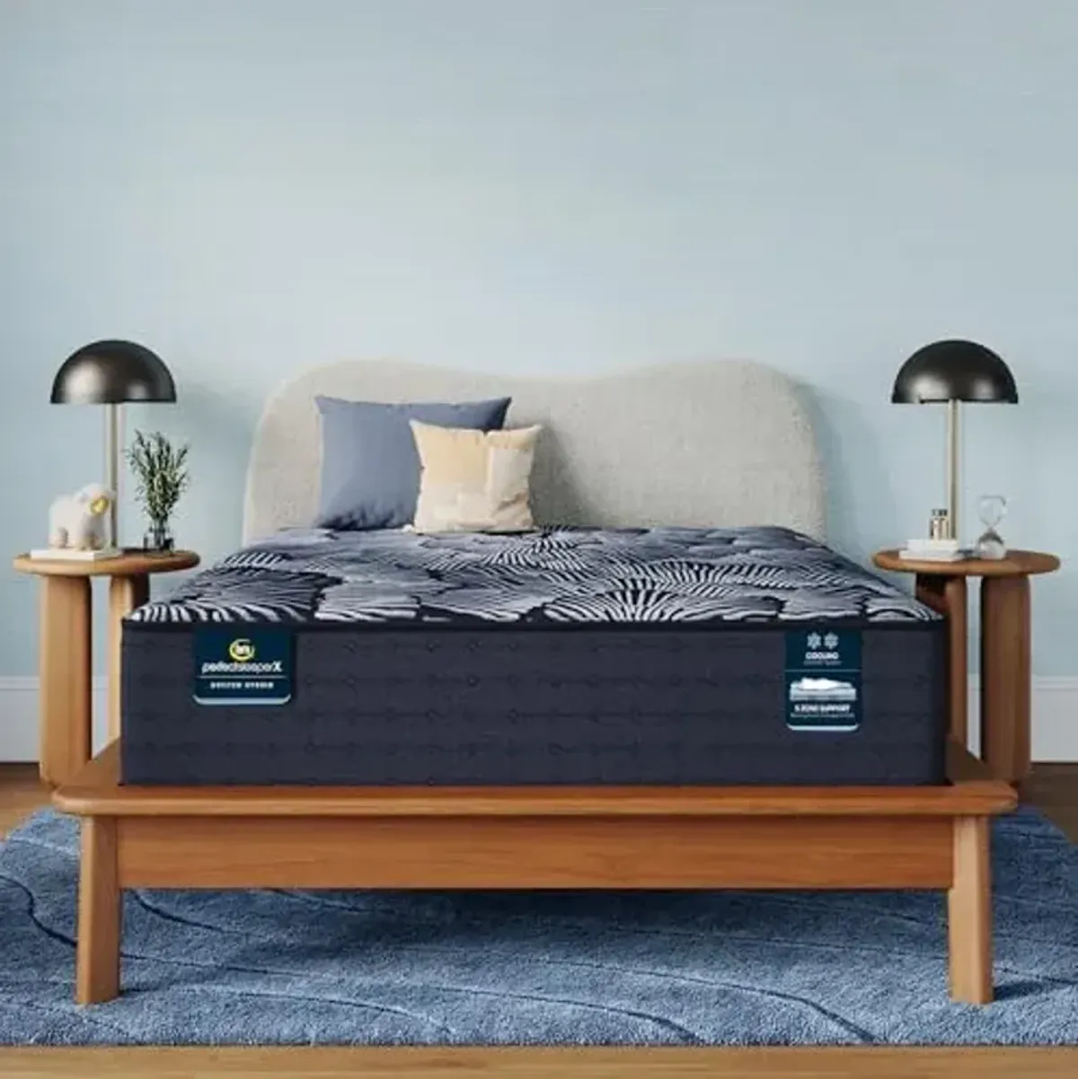 Serta Perfect Sleeper X - Excelled 14.25" Plush King Quilted Hybrid Mattress - 5 Support Zones and Cooling Tech for a Restorative Sleep - 100 Night Trial, CertiPUR-US Certified