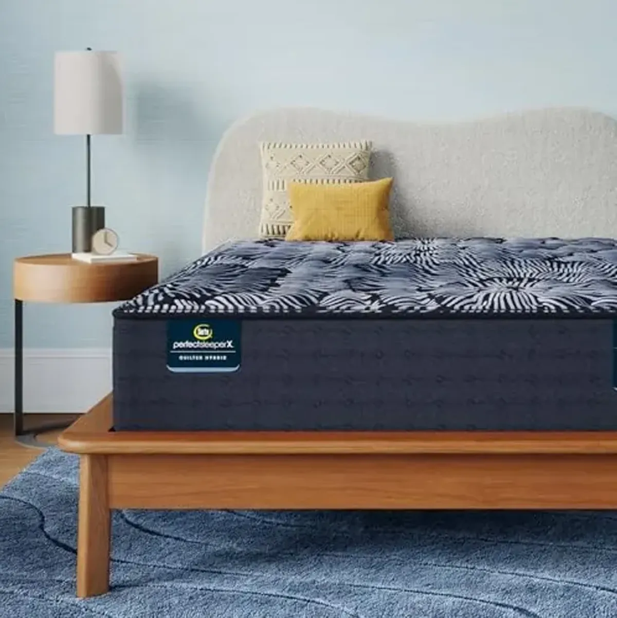 Serta Perfect Sleeper X - Knox 13.5" Firm King Quilted Hybrid Mattress - 5 Support Zones and Cooling Tech for a Restorative Sleep - 100 Night Trial, CertiPUR-US Certified