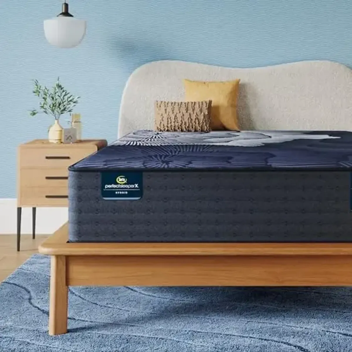 Serta Perfect Sleeper X - Prescott 14" Plush Full Hybrid Mattress - 5 Support Zones and Cooling Tech for a Restorative Sleep - 100 Night Trial, CertiPUR-US Certified