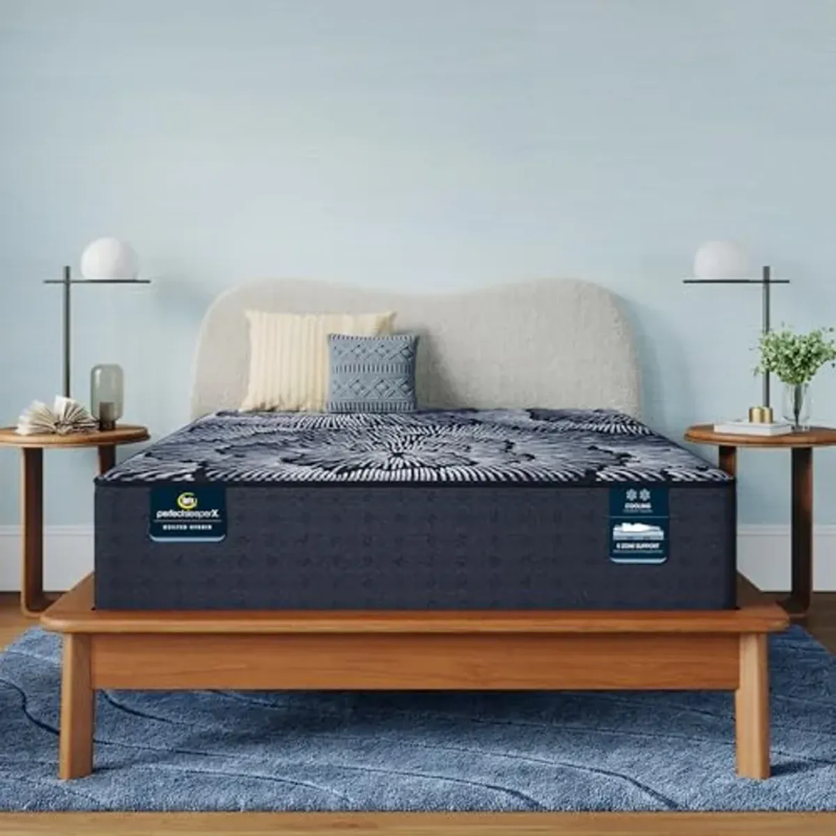 Serta Perfect Sleeper X - Excelled 13.75" Extra Firm Twin XL Quilted Hybrid Mattress - 5 Support Zones and Cooling Tech for a Restorative Sleep - 100 Night Trial, CertiPUR-US Certified