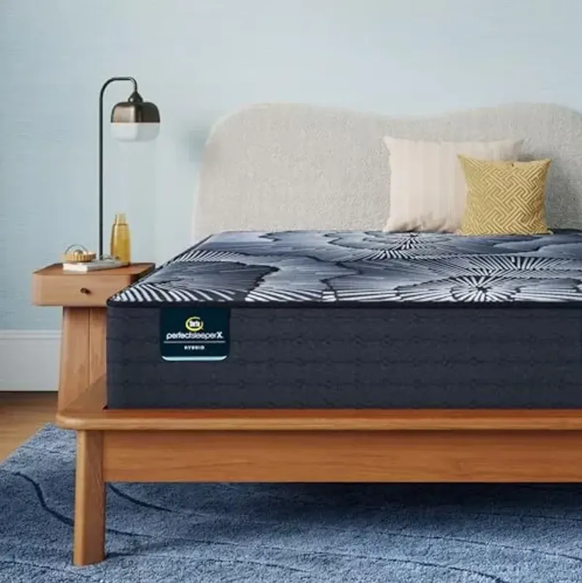 Serta Perfect Sleeper X - Kendall 13" Medium Queen Hybrid Mattress - 5 Support Zones and Cooling Tech for a Restorative Sleep - 100 Night Trial, CertiPUR-US Certified