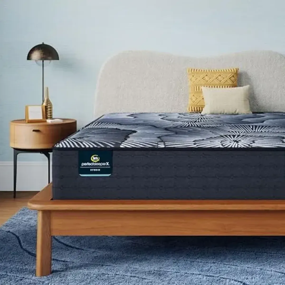 Serta Perfect Sleeper X - Kendall 13" Plush King Hybrid Mattress - 5 Support Zones and Cooling Tech for a Restorative Sleep - 100 Night Trial, CertiPUR-US Certified