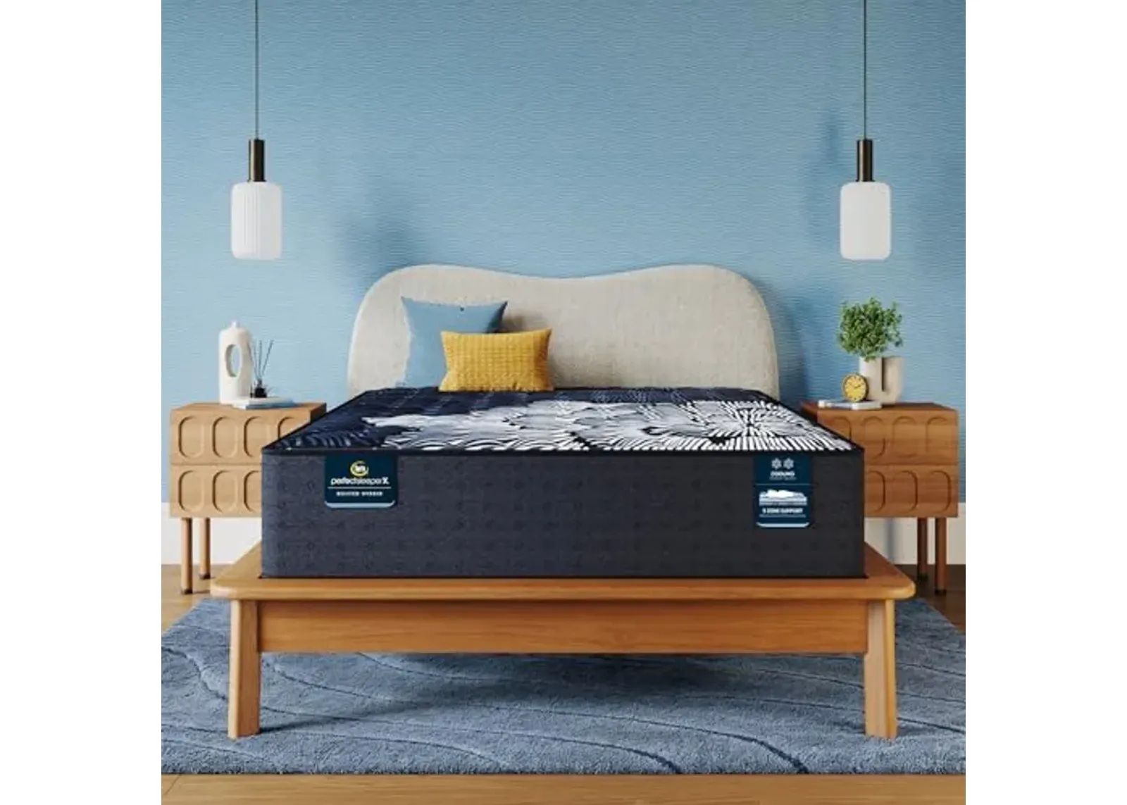 Serta Perfect Sleeper X - Max 14.25" Medium Twin XL Quilted Hybrid Mattress - 5 Support Zones and Cooling Tech for a Restorative Sleep - 100 Night Trial, CertiPUR-US Certified