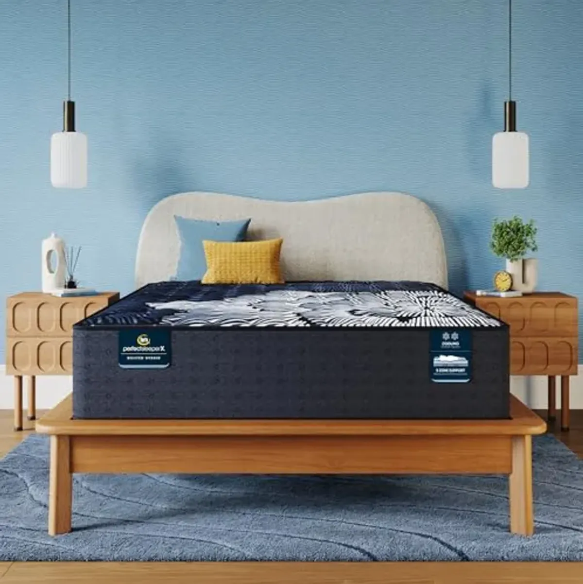 Serta Perfect Sleeper X - Max 14.25" Medium Twin XL Quilted Hybrid Mattress - 5 Support Zones and Cooling Tech for a Restorative Sleep - 100 Night Trial, CertiPUR-US Certified