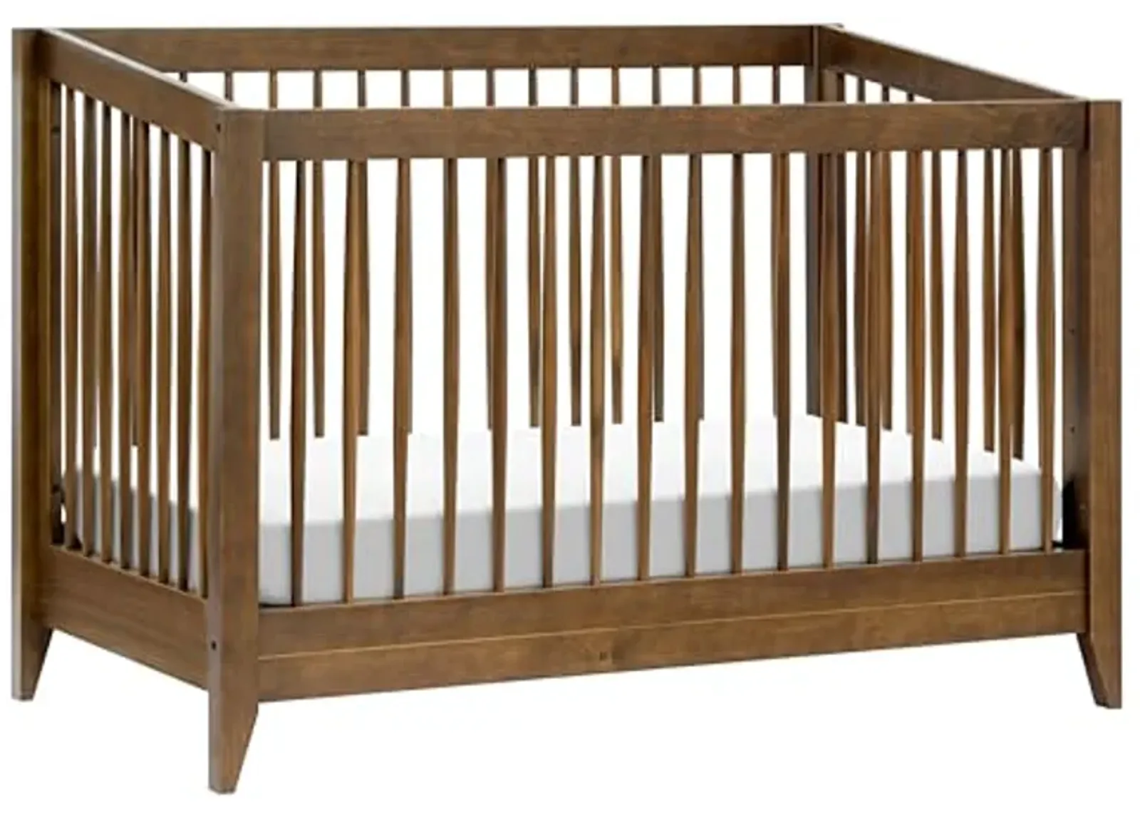 Babyletto Sprout 4-in-1 Convertible Crib with Toddler Bed Conversion Kit in Natural Walnut, Greenguard Gold Certified