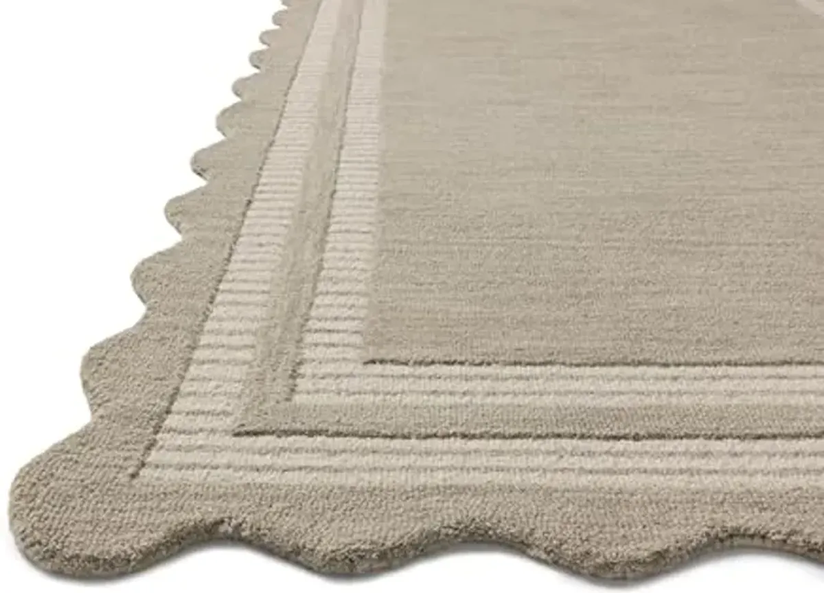 Loloi Chris Loves Julia Scottie Collection SCO-01 Fog/Ivory 9'-3" x 13', .87" Pile Height, Area Rug