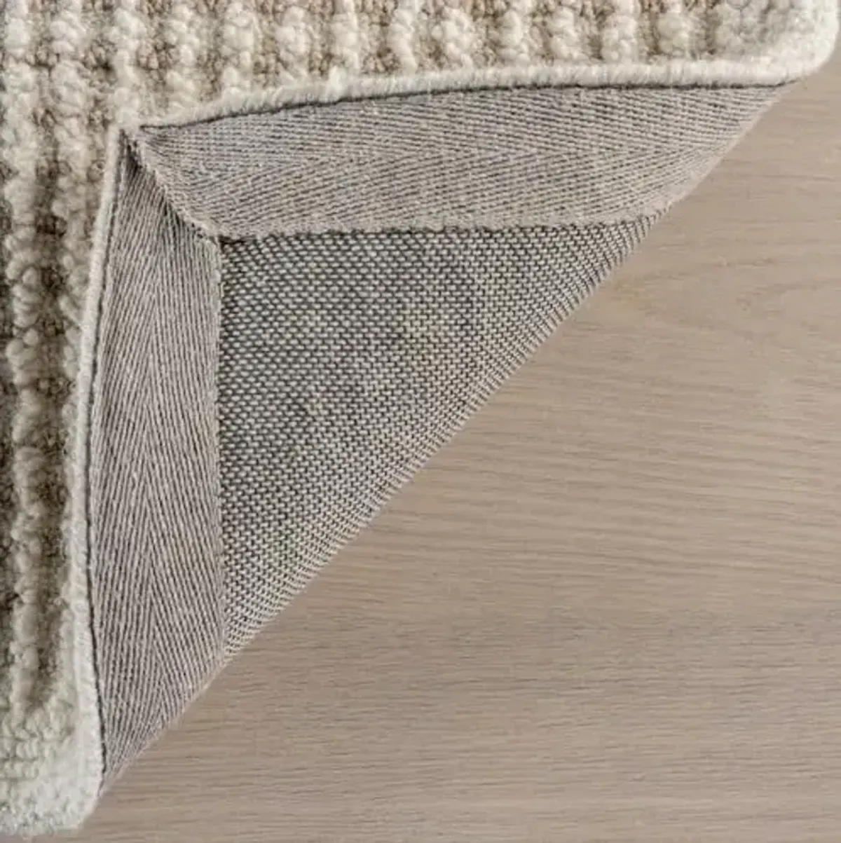 Rugs USA Montceito Handmade, Ivory/Beige, 3' x 5', Tiled Wool, Soft and Cozy, High Traffic, Stain Resistant, Easy Clean, Durable Area Rug for Bedroom, Living Room, Dining Space, Den, Foyer