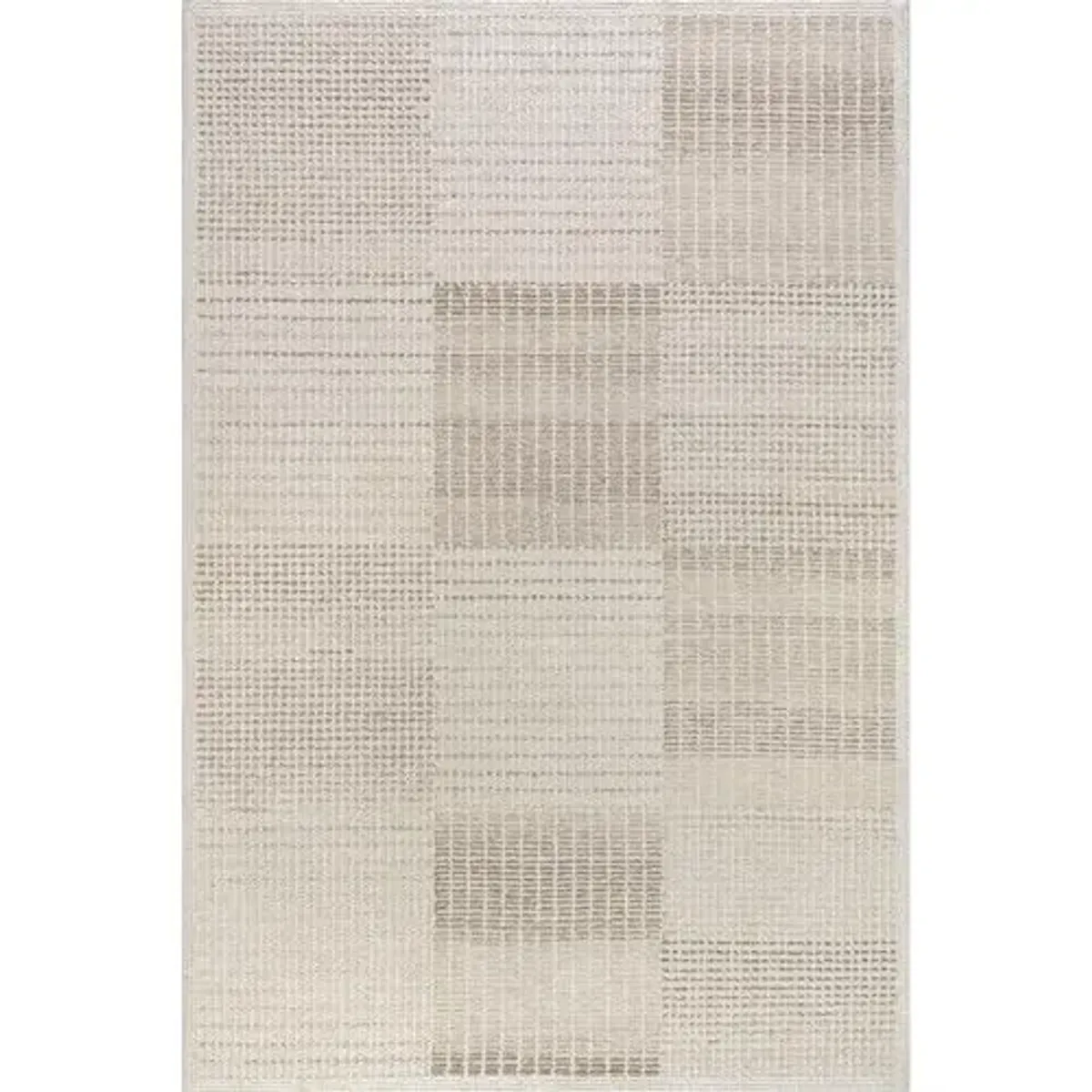 Rugs USA Montceito Handmade, Ivory/Beige, 3' x 5', Tiled Wool, Soft and Cozy, High Traffic, Stain Resistant, Easy Clean, Durable Area Rug for Bedroom, Living Room, Dining Space, Den, Foyer