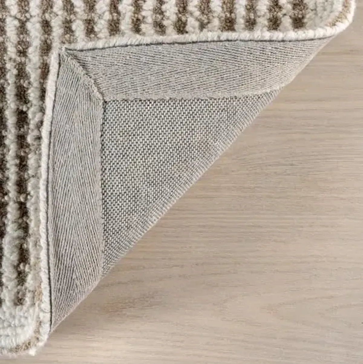 Rugs USA Montceito Handmade, Taupe/Ivory, 4' x 6', Tiled Wool, Soft and Cozy, High Traffic, Stain Resistant, Easy Clean, Durable Area Rug for Bedroom, Living Room, Dining Space, Den, Foyer