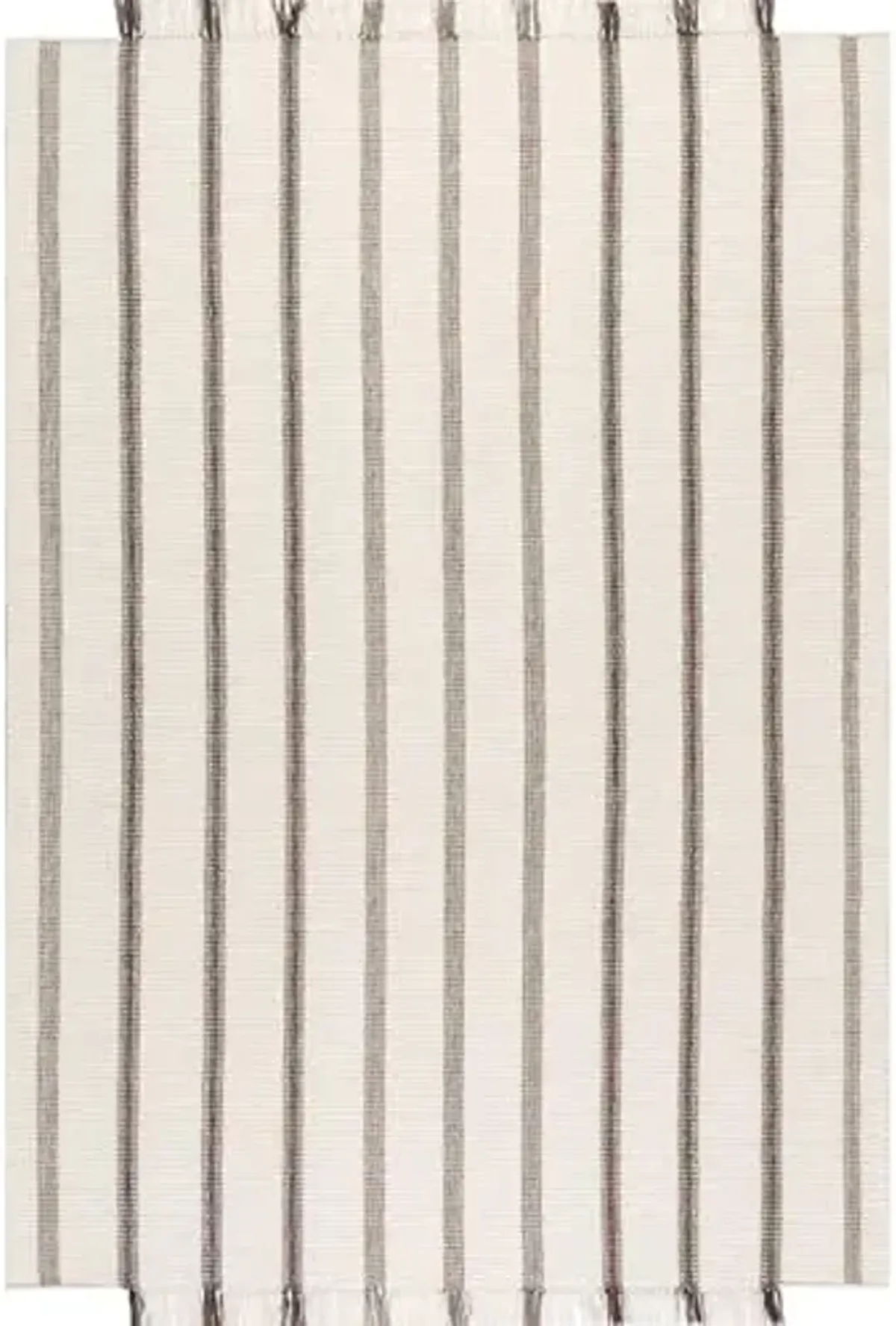 Rugs USA X Frenshe Interiors by Ashley Tisdale Toluca Striped Wool Area Rug, 4x6, Ivory