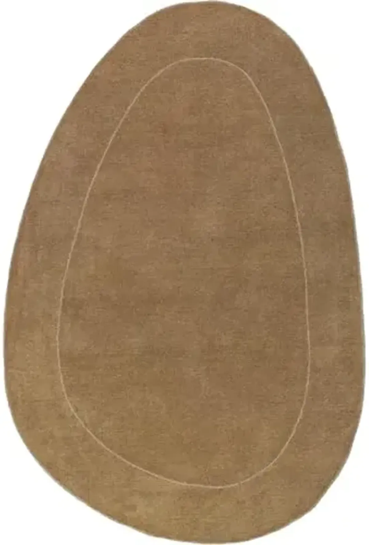 Rugs USA Venace Abstract Wool Area Rug, 4x6, Brown