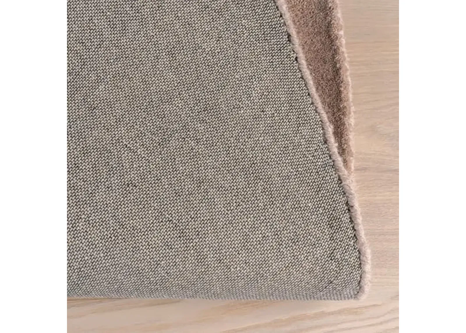 Rugs USA X Frenshe Interiors by Ashley Tisdale Los Feliz Abstract Wool Area Rug, 9x12, Taupe