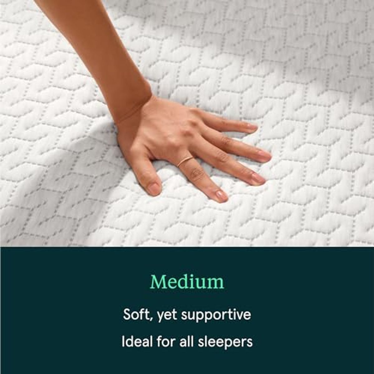 Tuft & Needle Original Medium Cal King Size Adaptive Foam Mattress in a Box, Cooling Gel, Pressure Relief, Supportive, 100 Night Trial, Fiberglass Free, CertiPUR-US, 10-Year Limited Warranty