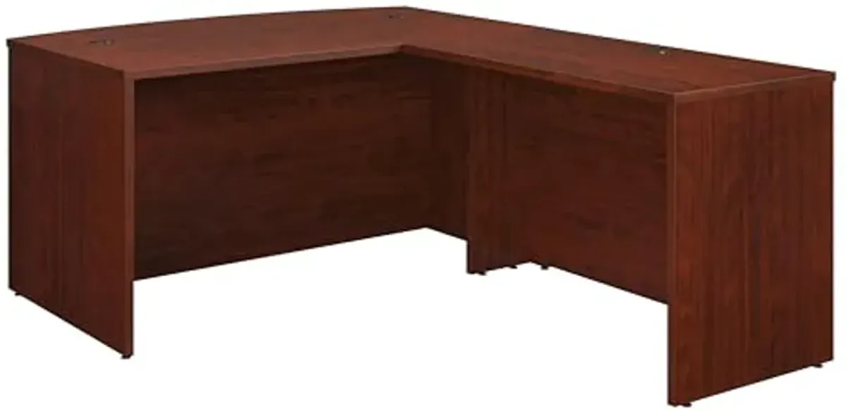 OfficeWorks by Sauder Affirm 60" Bow & 42" Return, Classic Cherry Finish