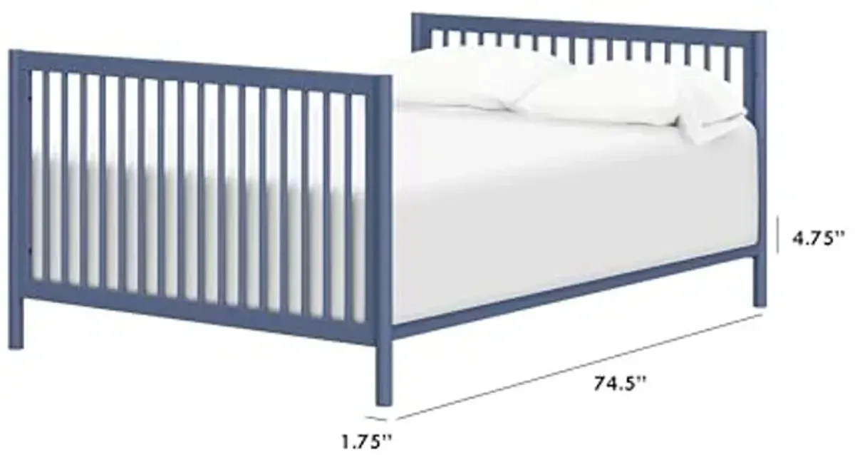 Babyletto Hidden Hardware Twin/Full-Size Bed Conversion Kit (M5789) in Cove Blue