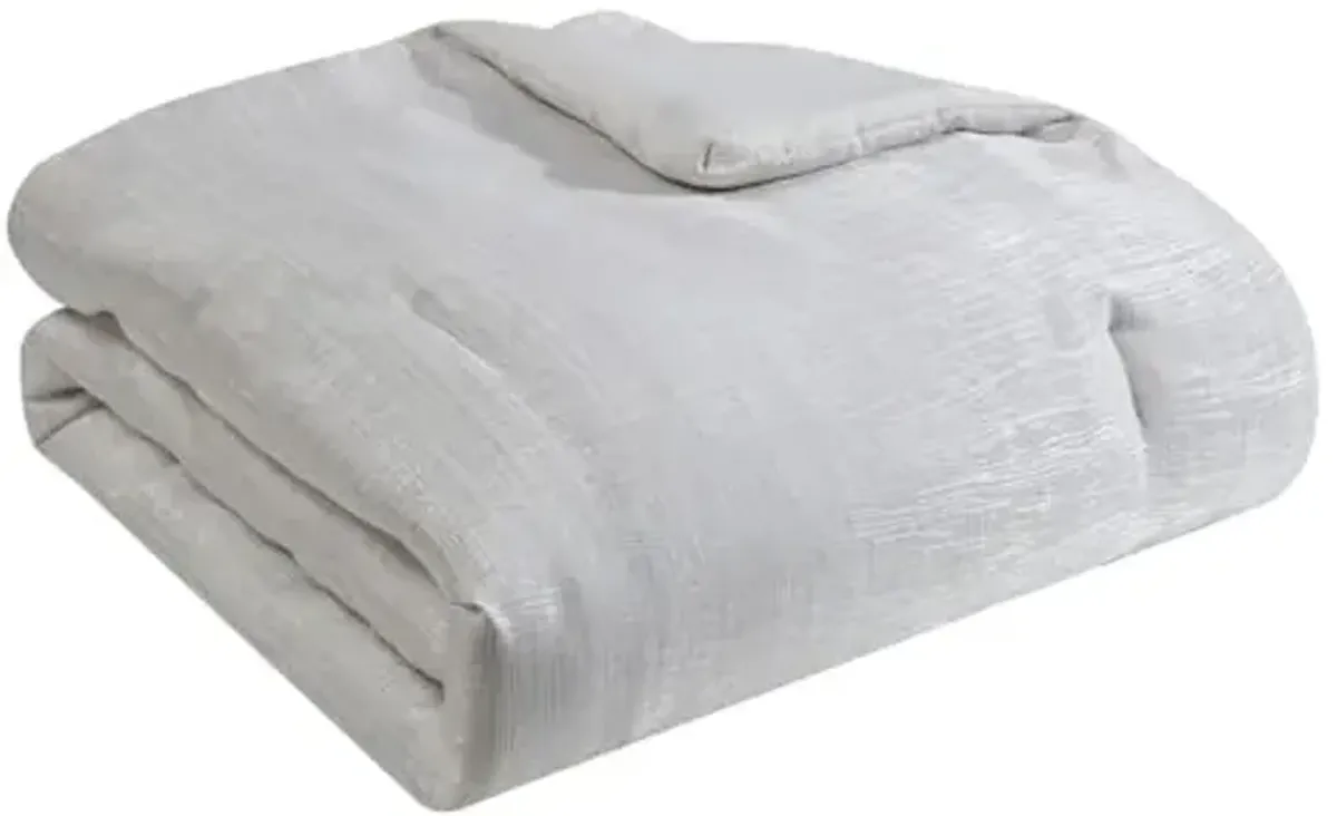 Tahari Home - Queen Size Comforter, 5-Piece Jacquard Bedding Set with Matching Shams & Decorative Pillows (Olivia Collection, Ivory)