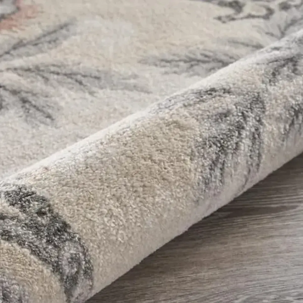 LR Home 2x3 Floral Cottage Indoor Area Rugs for Home Decor | Boho Farmhouse Carpet for Bedroom, Living Room, entryway, Office, Ivory/Multi