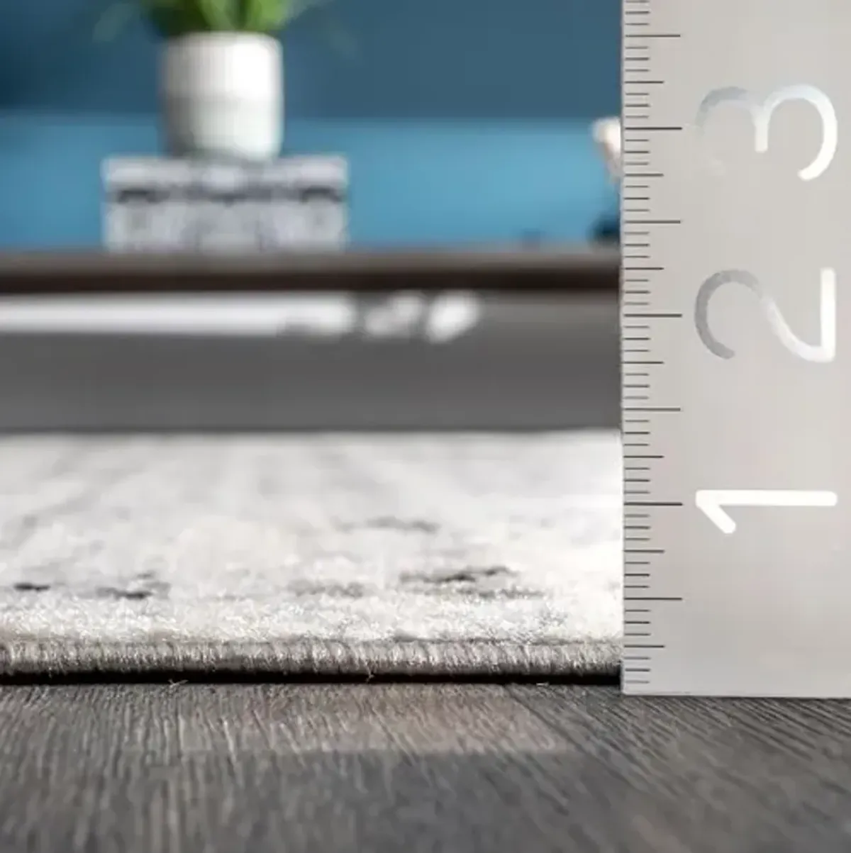 nuLOOM Penelope Faded Tribal Chevrons Area Rug, 4' x 6', Grey (Pack of 3)
