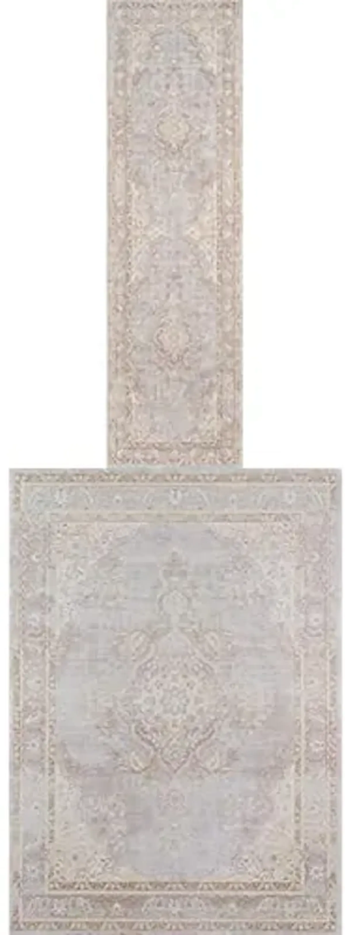 Momeni Isabella Traditional Medallion Flat Weave Runner Rug, 2’7” X 8’, Grey Isabella Traditional Medallion Flat Weave Area Rug, 2' X 3', Grey