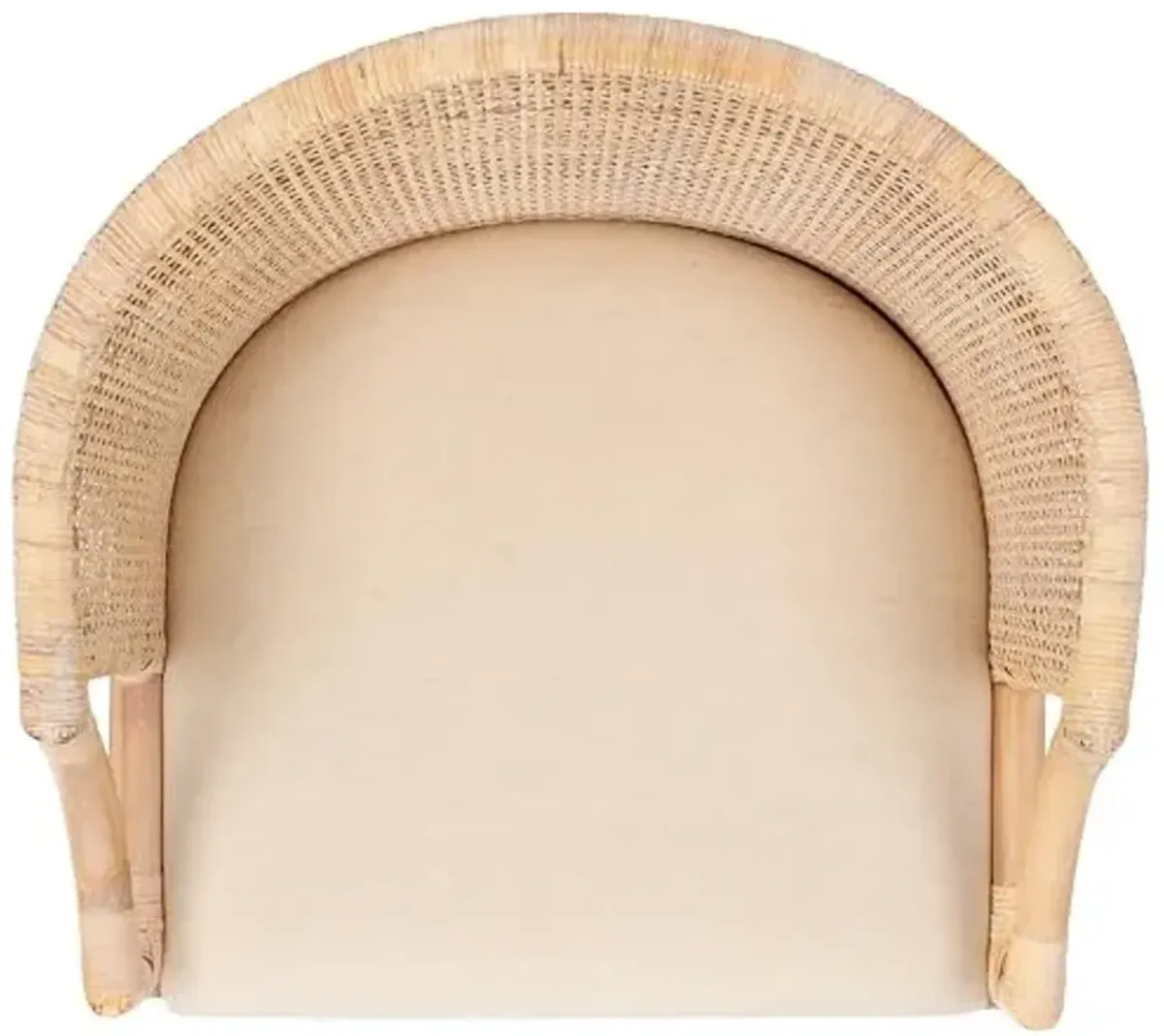 SAFAVIEH Home Collection Brando Tropical Coastal 24-inch Natural White Wash/White Cushion Counter Stool (Fully Assembled)