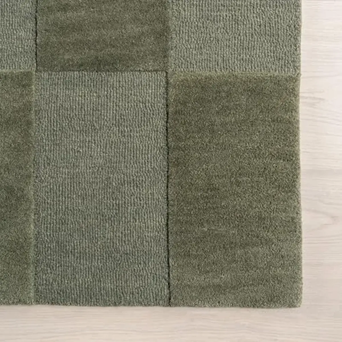 Rugs USA x Emily Henderson Elliot Wool Area Rug, 10x14, Olive