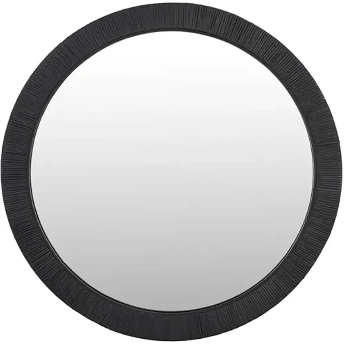 SAFAVIEH Home Collection Nellie Black 32-inch Round Decorative Accent Wall Mirror