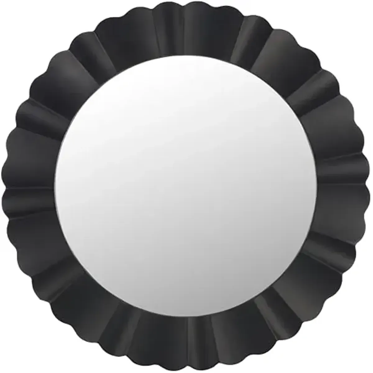 SAFAVIEH Home Collection Nooa Black 36-inch Round Decorative Accent Wall Mirror