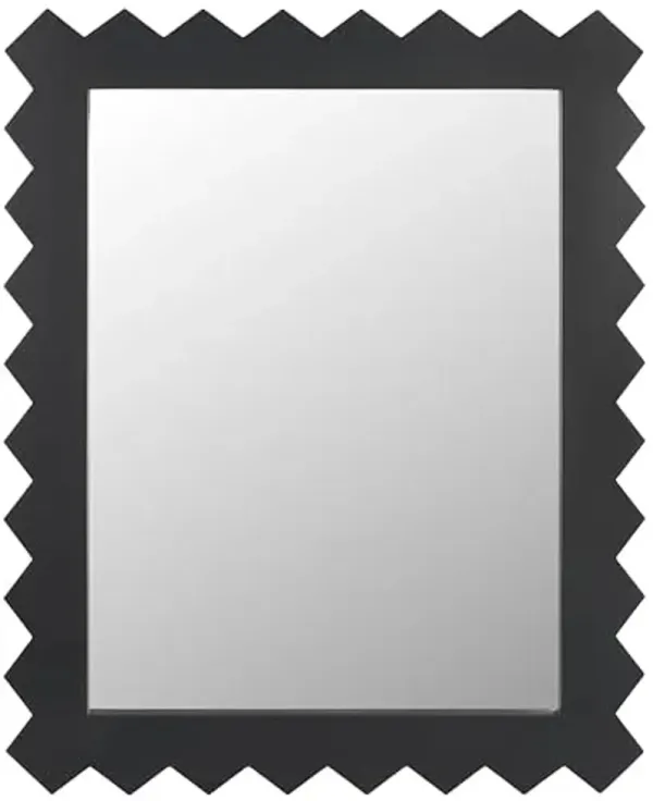 SAFAVIEH Home Collection Kase Black 26 x 33-inch Rectangle Decorative Accent Wall Mirror