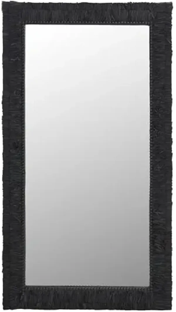 SAFAVIEH Home Collection Zoelle Black 30 x 55-inch Rectangle Decorative Accent Wall Mirror
