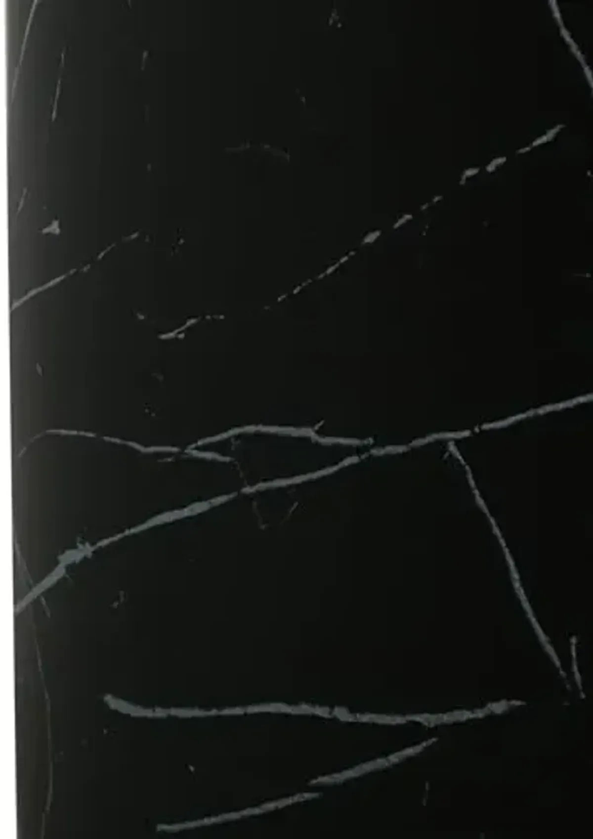 Christopher Knight Home Outdoor Round Side Table,Patio Garden Stool End Coffee Table,Decorative Accent Table for Patio,or Balcony,Lightweight Concrete Material,Black Marble