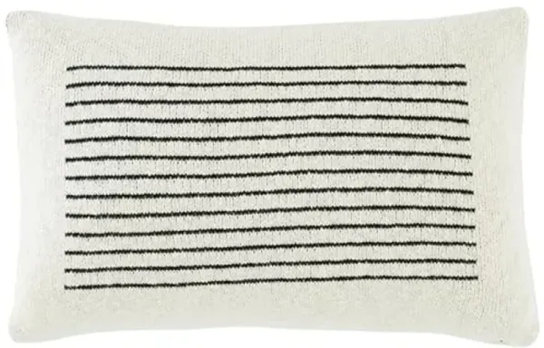 SAFAVIEH Faye 12x20 Lumbar Pillow, Ivory/Black