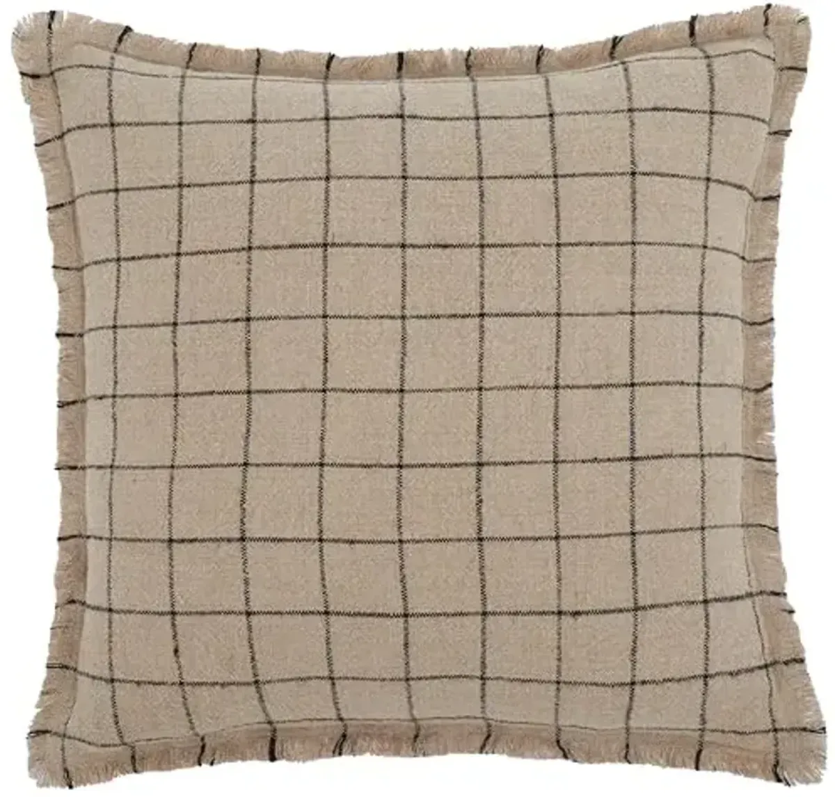 SAFAVIEH Alita 20x20 Pillow, Natural/Black