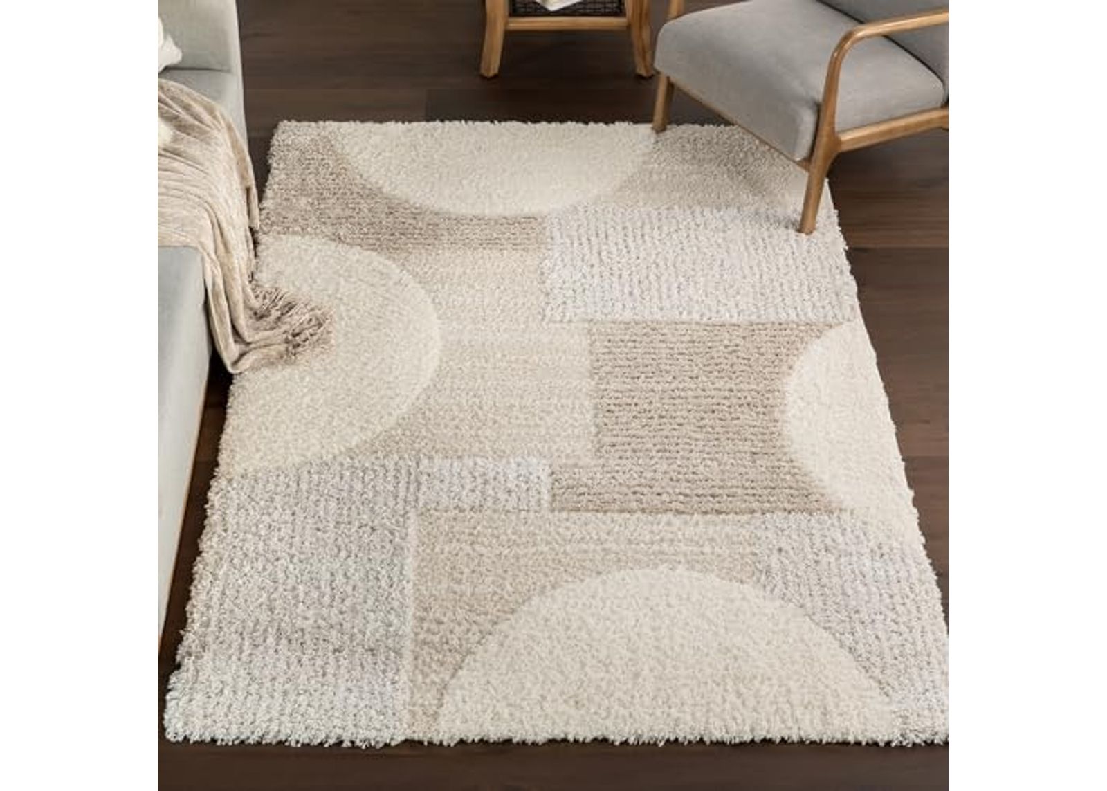 nuLOOM Ailani Geometric 10' x 14' Area Rug for Living Room Bedroom Dining Room Kitchen, Ailani Beige