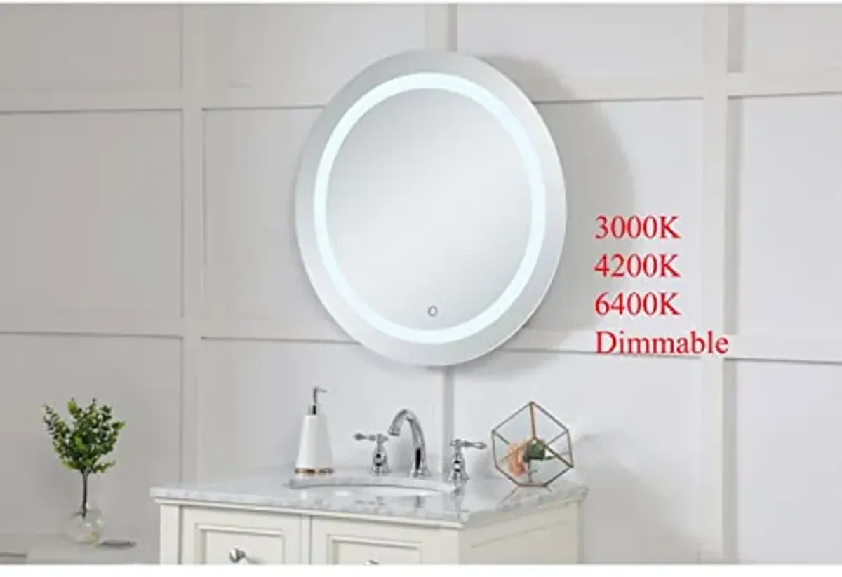 Ergode Helios 28" Hardwired LED Mirror - Touch Sensor, Color Changing Temperature - Versatile & Aesthetically Pleasing Bathroom Vanity Mirror