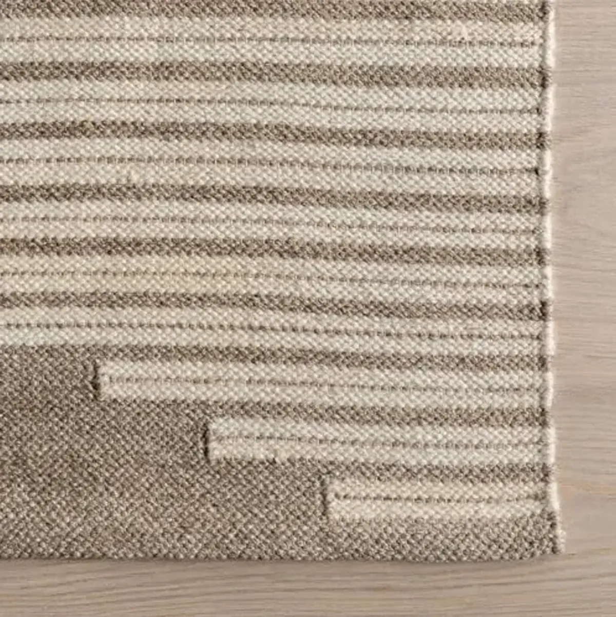 Rugs USA x Kate & Kevin Love Grove Southwestern Wool Blend Area Rug, 9x12, Taupe