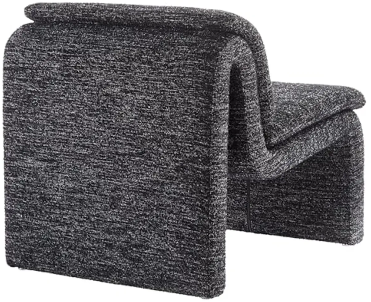 Modway Dune Curved Lounge Chair in Charcoal