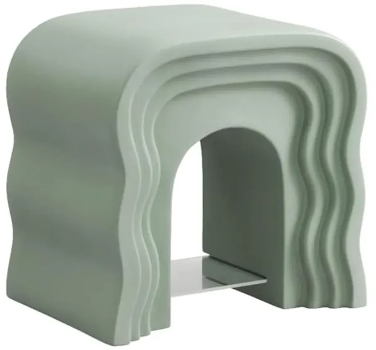 Modway Jorin Squiggle Side Table in Sage