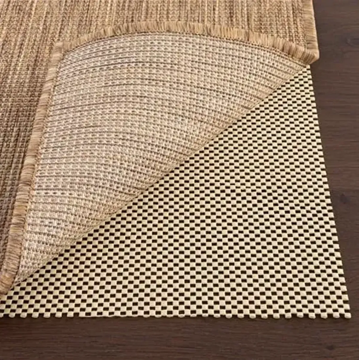 nuLOOM 5' x 8' Indoor/Outdoor Non-Slip Gripper Rug Pad, Cushioned Comfort & Floor Protection, Skid Resistant Pads for Outside Hard Floors Under Carpet Mat Cushion, Customizable Size