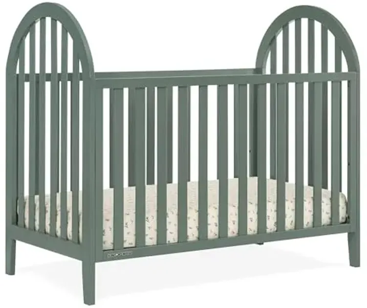 Delta Children Milano 4-in-1 Convertible Crib - Greenguard Gold Certified, Grassy Glen