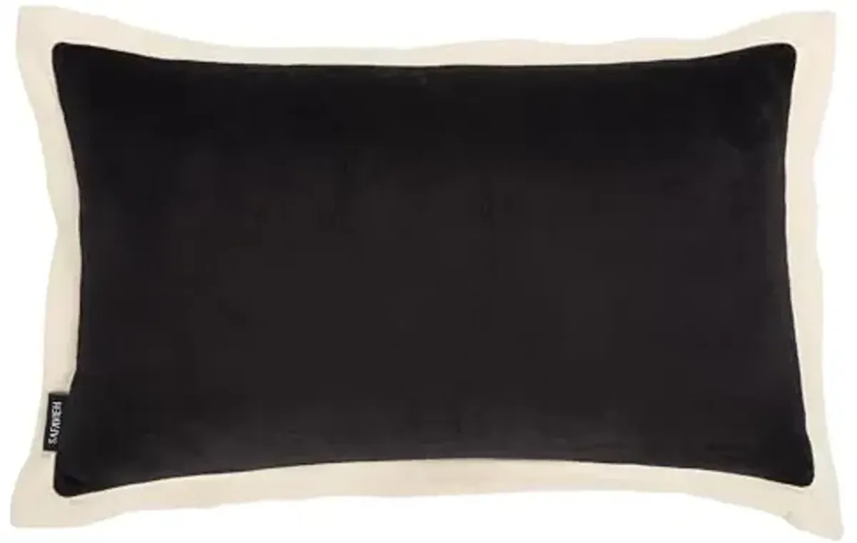 SAFAVIEH Jordy, 18 X 18, Black/Natural, Cotton Throw Pillow