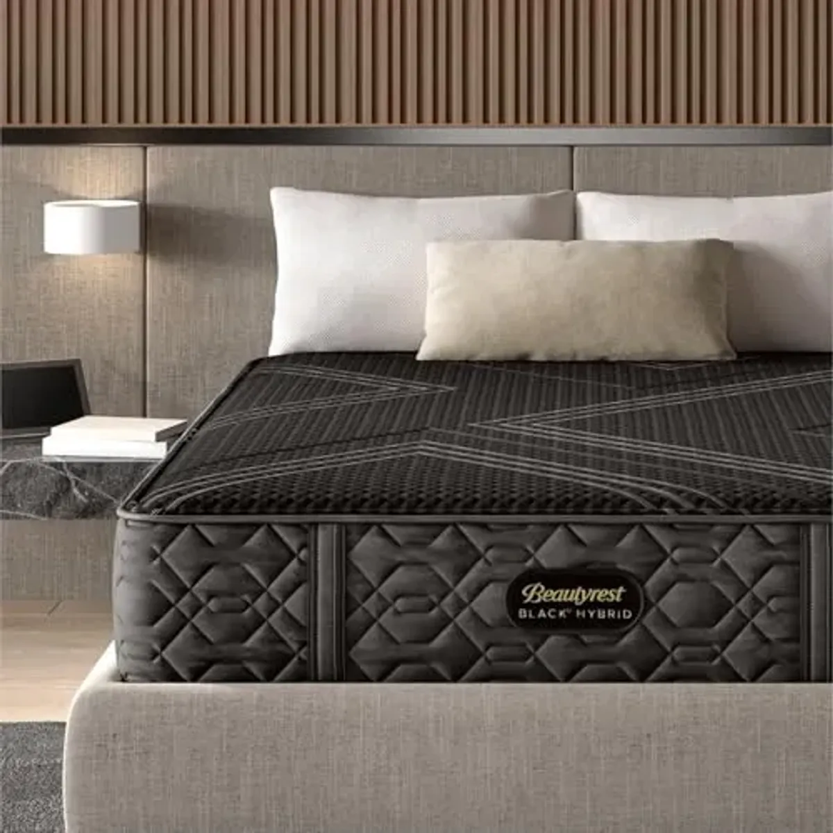 Beautyrest Black Series One Firm 12.5" Cal King Hybrid Mattress, Cooling Tech, Contouring Comfort, Individualized Support, CertiPUR-US, 100-Night Sleep Trial, 10-Year Limited Warranty