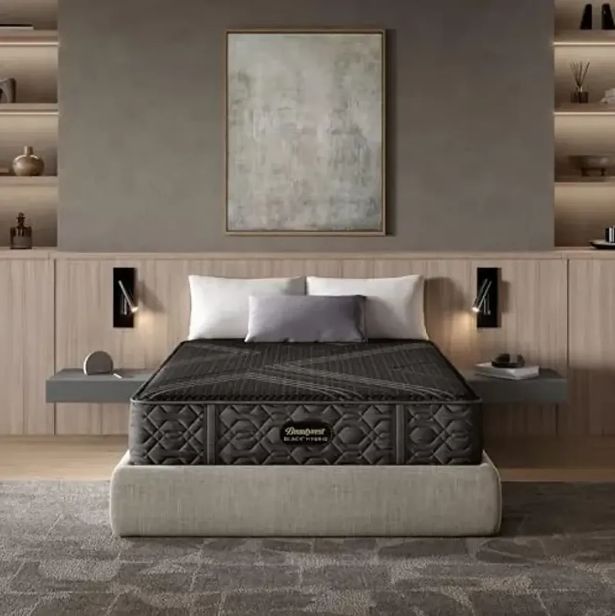 Beautyrest Black Series One Medium 13" Queen Hybrid Mattress, Cooling Tech, Contouring Comfort, Individualized Support, CertiPUR-US, 100-Night Sleep Trial, 10-Year Limited Warranty