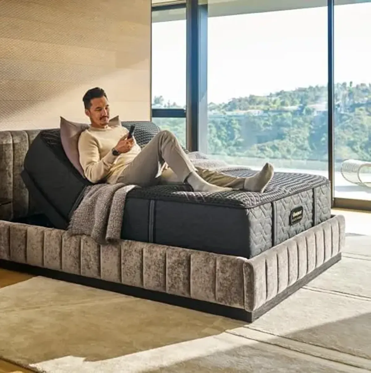 Beautyrest Black Series Two Plush 13.5" Full Hybrid Mattress, Cooling Tech, Contouring Comfort, Individualized Support, CertiPUR-US, 100-Night Sleep Trial, 10-Year Limited Warranty
