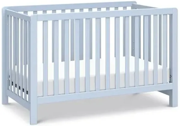 Carter's by Davinci Colby 4-in-1 Low-Profile Convertible Crib in Powder Blue, Greenguard Gold Certified
